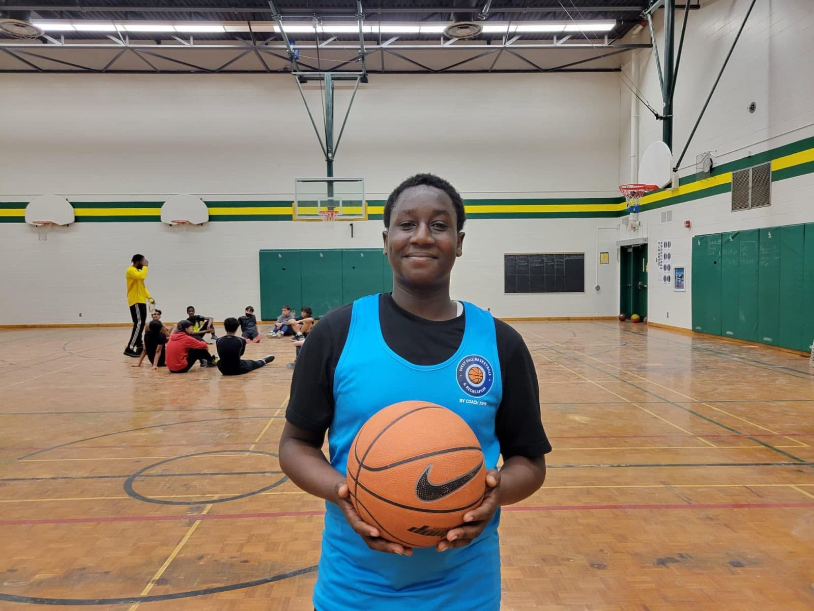 Confident Young Player — West Hill Basketball & Recreation Club community in action